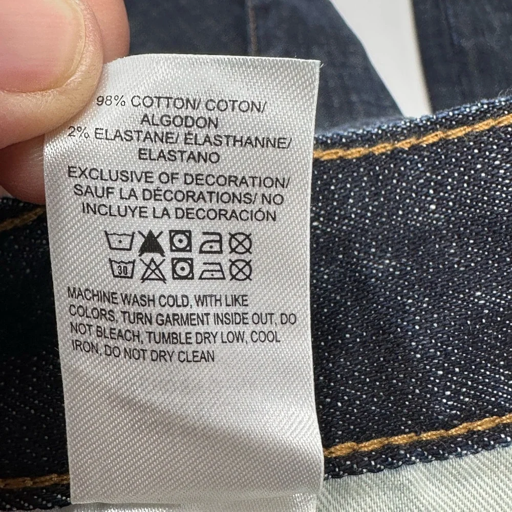 Lucky Brand Men’s 329 Classic Straight Sz 36x26 Dark Wash Blue Denim Jeans Z9
